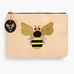 Talbots Natural Material Bee Bag Pouch